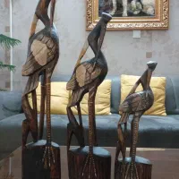 مجسمه های چوبی