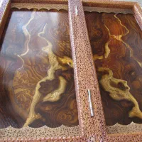 تخته نرد و تابلو منبت کاری|کلکسیون و سرگرمی|تهران, فردوسی|دیوار