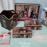 سطل و دستمال چوبی