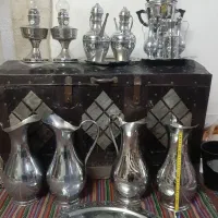 ۲۰قلم وسیله برنزی ۶۰ساله نو|کلکسیون اشیاء عتیقه|ابریشم, |دیوار