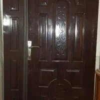 درب پذیرایی دو لنگه و درب سرویس الومینیومی