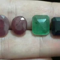 نگین تراش مربع،بیضی 5 عددتراش بانکوک تایلند