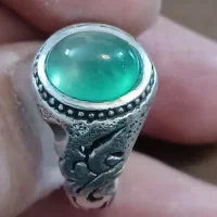 انگشترعقیق خطی یمنی.فیروزه پاک.شجرعقیق سرخ.زرد.سبز|جواهرات|تهران, شکیبا|دیوار