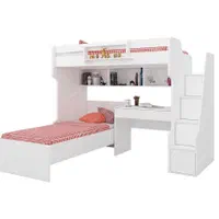 تخت دوطبقه میز دار یا کمد دار