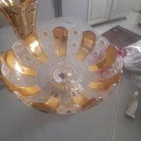 میوه خوری گلدان شکلات خوری تنگ گیلاس بابوفه چوبی