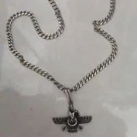 زنجیر پلاک نقره و...