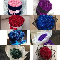 دسته گل و باکس گل ربانی|گل مصنوعی|شیروان (خراسان), |دیوار