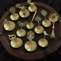 قاشق برنجی مناسب اجیل و هفتسین و تزیین و روزمره