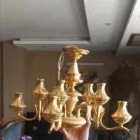 ۱۵۰ کیلو بار لوستر آب طلا