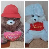 خرس بزرگ و عروسک های نو ولباس زنانه بچگانه