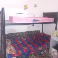 تخت دو طبقه فلزی با پله مخصوص 10000000