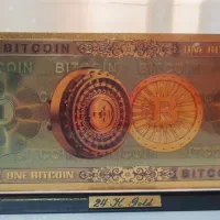 اسکناس بیت کوین + (قاب و پایه)