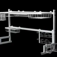 آبچکون رو سینک پایه دار|آبچکان و نظمدهنده ظروف|تهران, کاج|دیوار