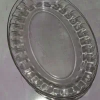 2عدد دیس و6 عدد بشقاب شیشه ای