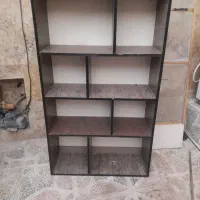 قفسه یا کتابخانه چوبی