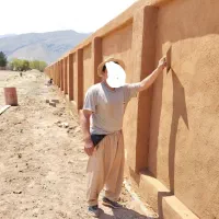 بنا بنایی بلوک چینی کاهگل باغ ویلا