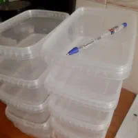 ظرف و ظروف ماکروفر وفریزر شفاف  ۱۲۰۰ سی سی
