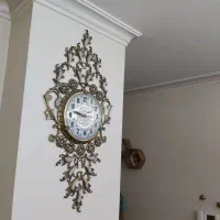 ساعت دیواری برنجی نگین دار شیک|ساعت دیواری و تزئینی|ری, اقدسیه|دیوار