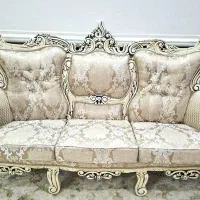 مبلمان سلطنتی8نفره تمام چوب باکاوربسیارتمیزودرحدنو