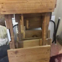 میز و صندلی چوبی تاشو