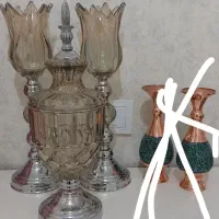 ظروف تزئینی شمعدون و شکلات خوری