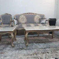 مبل استیل ۷ نفره فانتزی/کم جا/چوب راش