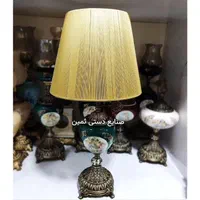 آباژور فرشته سرامیکی پایه برنزی چراغ خواب رومیزی|چراغ خواب و آباژور|تهران, شوش|دیوار