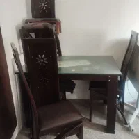 میزنهارخوری 4نفره تمام چوب|میز و صندلی غذاخوری|بجنورد, |دیوار