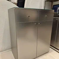 پیشخوان،دراور های گلس طرح استیل