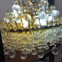 دو عدد لوستر کریستالی