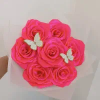 دسته گل ربانی ، هدیه، کادو ، نوزاد|گل مصنوعی|قم, چهل درخت‎|دیوار