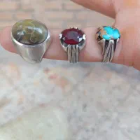 انگشتره یاقوت فیروزه بابا قوری