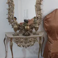 آینه شمعدان برنجی