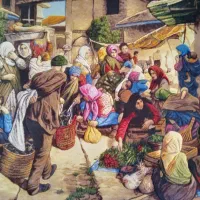 تابلو فرش دستباف 100*70|تابلو فرش|مشهد, الهیه|دیوار