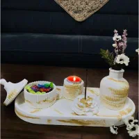 ست جاشمعی سنگی|صنایع دستی و سایر لوازم تزئینی|تربت جام, کلالی|دیوار