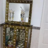 اینه کنسول و ساعت برنز و گاز فردار پنج شعله