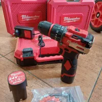 دریل شارژی میلواکی 24ولت سه حالته چکشی فلزی