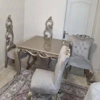 میز ناهارخوری 4 نفره نئو کلاسیک چوب راش|میز و صندلی غذاخوری|تهران, قیام|دیوار