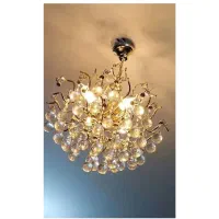 لوستر طلایی ۸ شعله