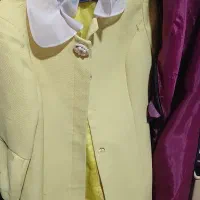مانتو شلوار اداری کت مجلسی زرد