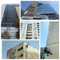 کار در ارتفاع راپل پیچ رولپلاک شست و شو|خدمات پیشه و مهارت|کیش, |دیوار