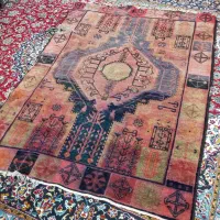 فرش، قالی، گلیم دستباف محلی قدیمی ۵۰ ساله|فرش|خرمآباد, |دیوار