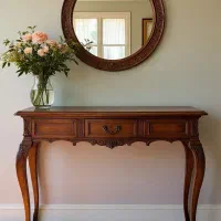 کنسول چوبی خراطی سالنی