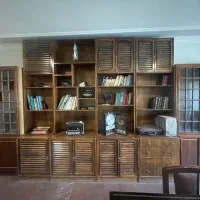 کتابخانه بوفه جالباسی روشوفاژی  چوب بلوط