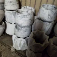 گلدان کاشی مرمری