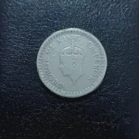 سکه نقره روپیه جرج ششم