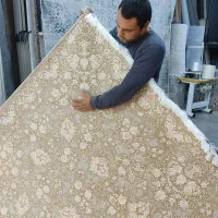 فرش۱۲۰۰شانه بدون حاشیه نخ ترک|فرش|قدس, شهر‌قدس|دیوار