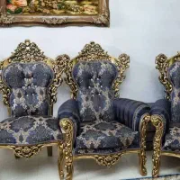 مبل سلطنتی 9 نفره|مبلمان خانگی و میز عسلی|زنجان, |دیوار