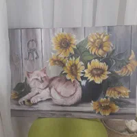 نقاشی رنگ روغن کار دست توافقی