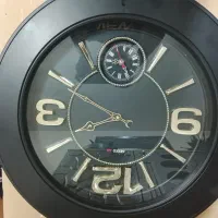 ساعت مشکی طلایی|ساعت دیواری و تزئینی|مشهد, شهرک لشکر (شهرک غرب)|دیوار